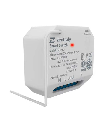 ZENTRALY SMART SWITCH SIMPLE KINETIC WI-FI ZTIKS01 10001901